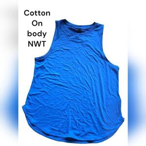 Cotton On Body Tank Top Royal Blue Large NWT (TK40)